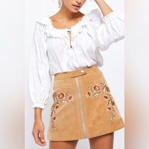 Free People Alanis Moto Mini Skirt